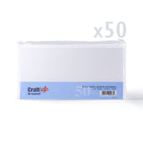 Hladké biele kartičky 250 g/m² a obálky 100 g/m² – balenie