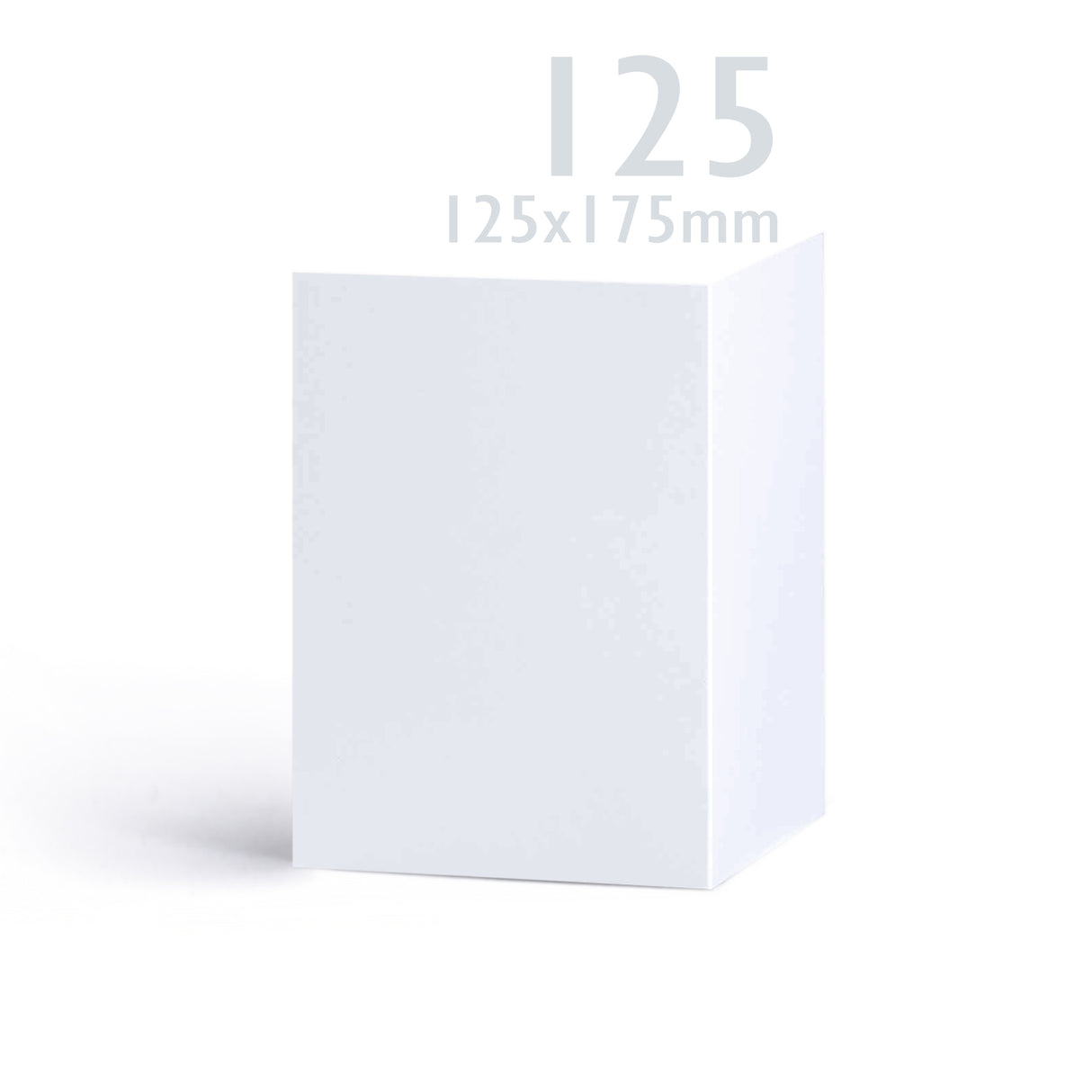 Hladké biele kartičky 250 g/m² a obálky 100 g/m² – balenie