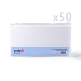Hladké biele kartičky 250 g/m² a obálky 100 g/m² – balenie