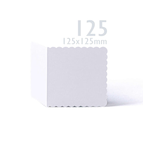 White Scalloped Cards & Envelopes Pack