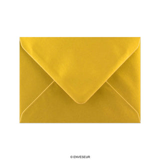 114x162 mm (C6) Zlatá metalická obálka