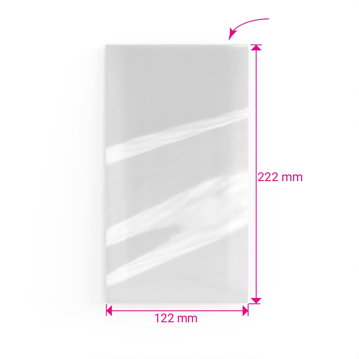 Celofánové vrecúško s otvorom bez zatvárania