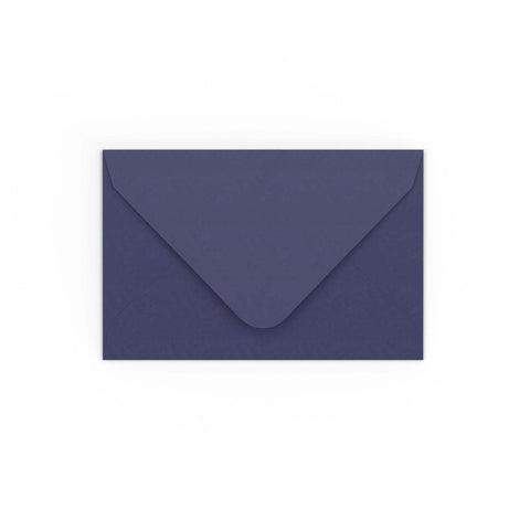 Dark Blue Gummed V-Flap Envelope (65 x 94mm)