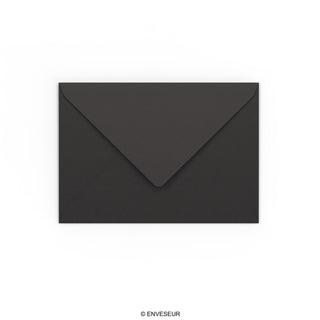 114X162 mm (C6) Čierna obálka