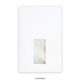 Biela kapacitná obálka s okienkom 229x162x25 mm (C5)