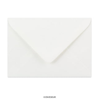 114x162 mm (C6) Biela štruktúrovaná obálka