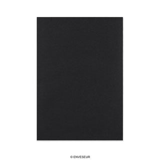Úplne Čierna Obálka s Kartónovou Zadnou Stenou 229x162 mm (C5)