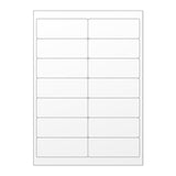 Biele samolepiace štítky