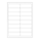 Biele samolepiace štítky