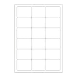 Biele samolepiace štítky