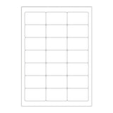 Biele samolepiace štítky