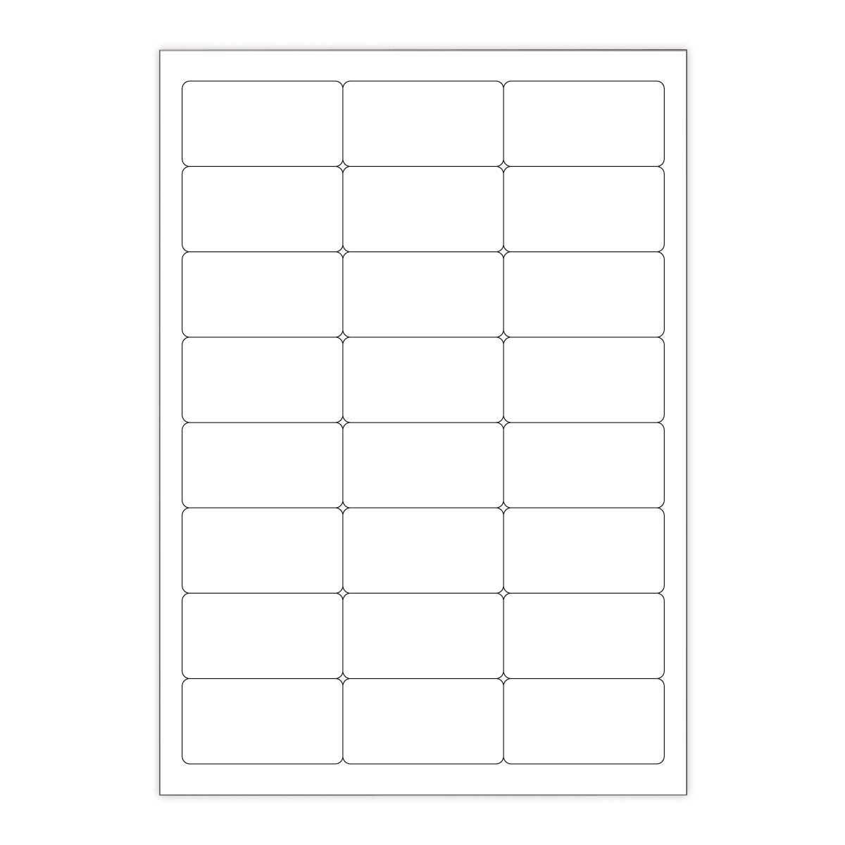 Biele samolepiace štítky