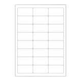 Biele samolepiace štítky