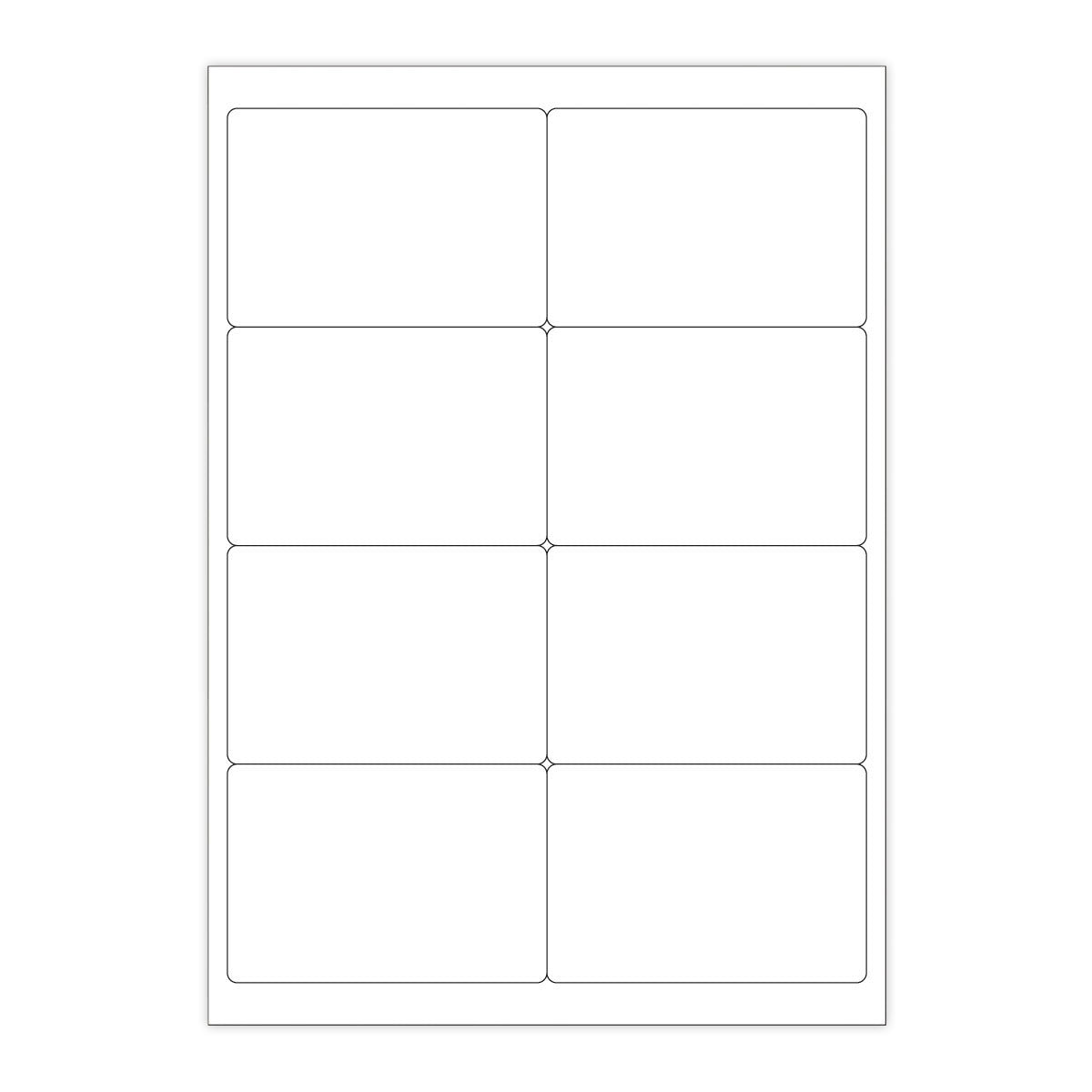 Biele samolepiace štítky