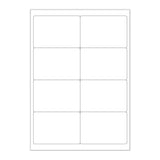 Biele samolepiace štítky