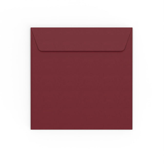 Burgundy envelopes Burgundy 155 x 155 mm Peel and Seal