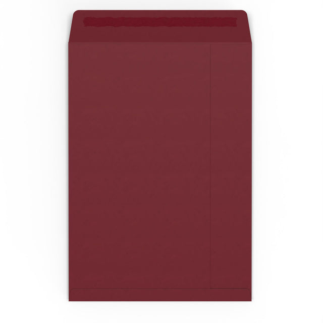 Burgundy envelopes Burgundy 324 x 229 mm (C4) Peel and Seal