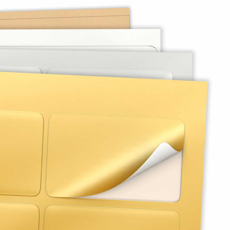 Obdĺžnikové samolepiace etikety