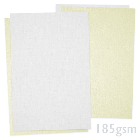 Papier s ľanovou textúrou 185g/m²