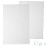 Biely papier s rebrovanou textúrou 185g/m²