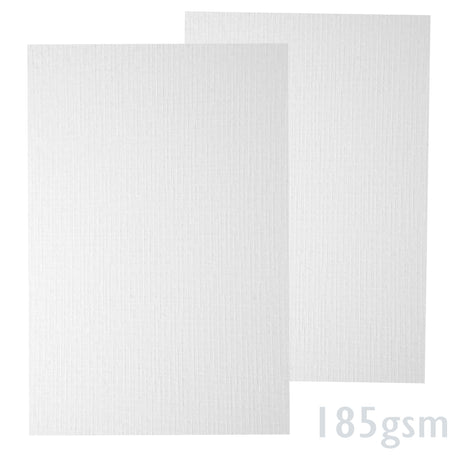 Biely papier s rebrovanou textúrou 185g/m²