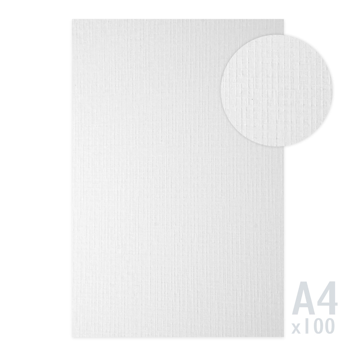Biely papier s rebrovanou textúrou 185g/m²