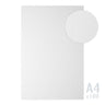 Biely papier s rebrovanou textúrou 185g/m²