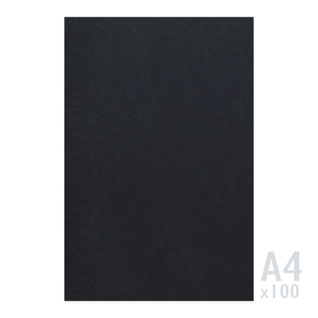 Čierny papier 225g/m² - 100 A4 listov