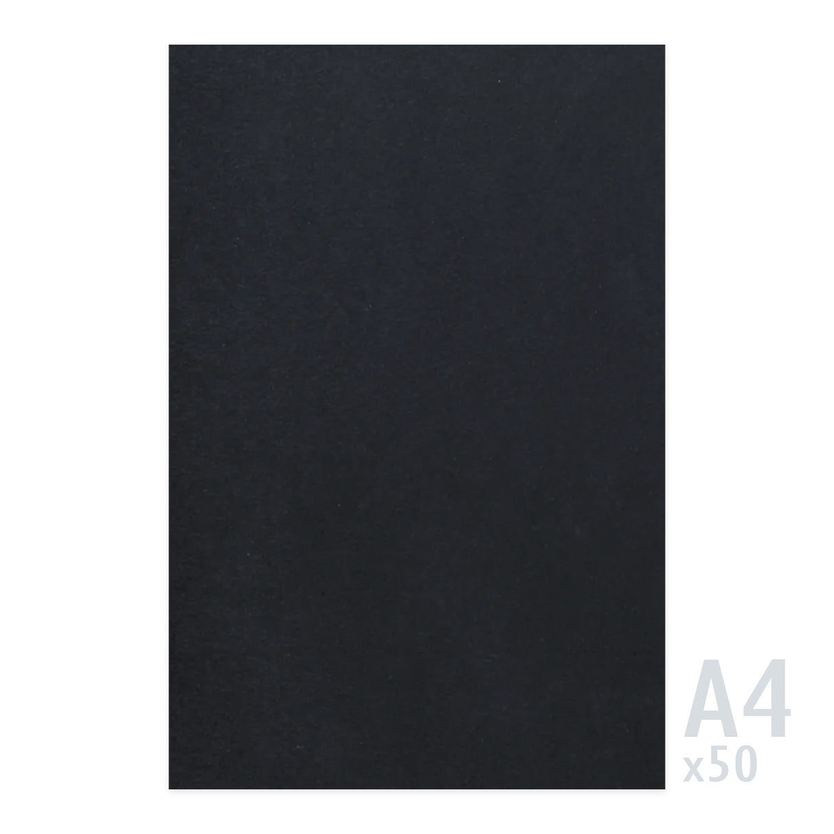 Čierny papier 225g/m² - 50 A4 listov