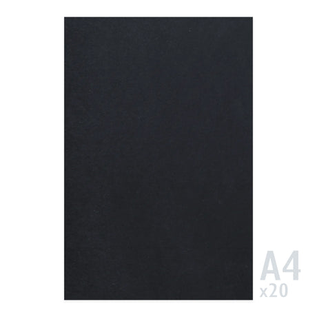 Čierny papier 225g/m² - 20 A4 listov