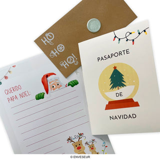 Vianočný cestovný pas, Obálka B02DL-CH1, List od Santa Clausa a vosková pečať