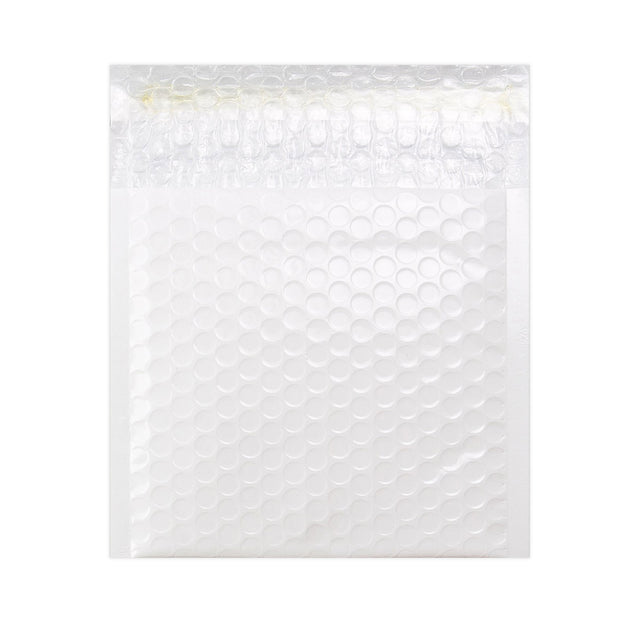 Gloss Finish Bubble Bag Mailers White 165 x 165 mm