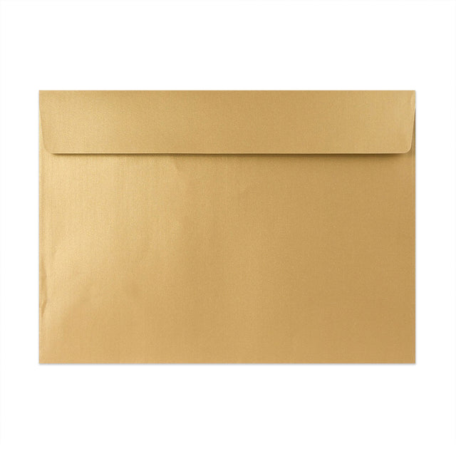 Pearlescent Envelopes Gold 229 x 324 mm (C4) Peel and Seal