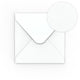 White Hammer Gummed V-Flap Envelope (155 x 155mm)