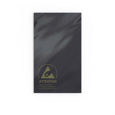 Black Anti-Static ESD Grip Seal Bags 152 x 254 mm