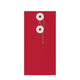Coloured envelopes with string and washer closure Red + White 220 x 110 mm (DL)