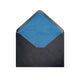 Paper Lined Envelopes Black + Blue Fancy Paper 114 x 162 mm (C6)
