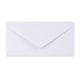 Paper Lined Envelopes White + Silver Foil 110 x 220 mm (DL)