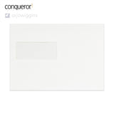 162x229 mm (C5) Žiarivo biela obálka Conqueror